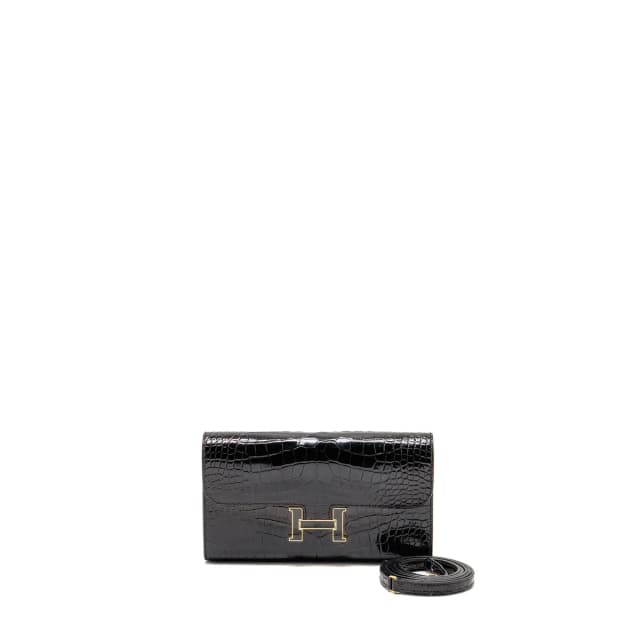 Hermès Constance To Go Alligator Mississippiensis Black in Black Crocodile from EMIER, photo 1 of 1