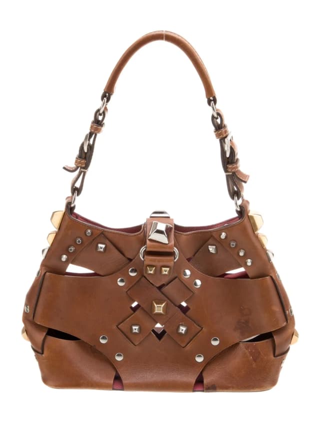 Prada Top Handle Other bag in Brown Leather from The RealReal, photo 1 of 1