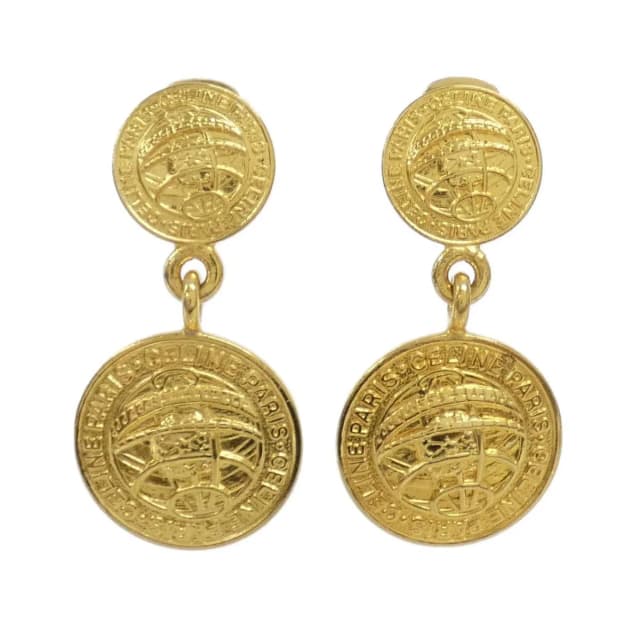 Celine Vintage Earrings Gold in Gold from The Reluxe, photo 1 of 1