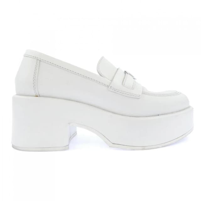 Chanel Loafers Shoes White in White Calfskin from The Reluxe, photo 1 of 1