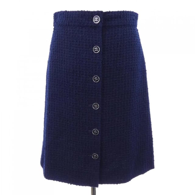 Chanel Skirt Navy in Navy from The Reluxe, photo 1 of 1