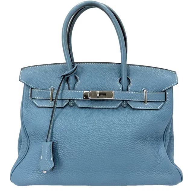 Hermès Handbag Birkin 30 Retourne Leather Blue Silver in Blue Leather from The Reluxe, photo 1 of 1