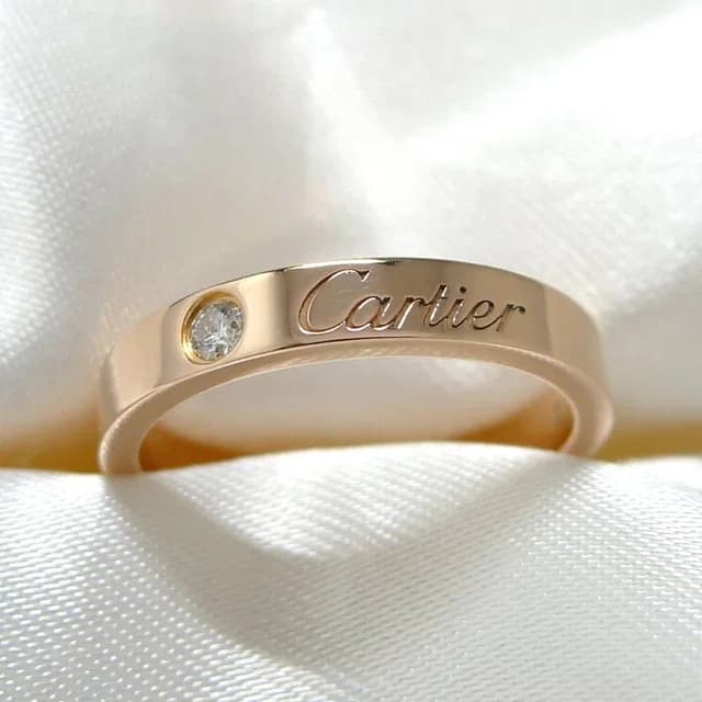 Cartier Engraved Wedding Ring Pink Gold in Pink from The Reluxe, photo 1 of 1