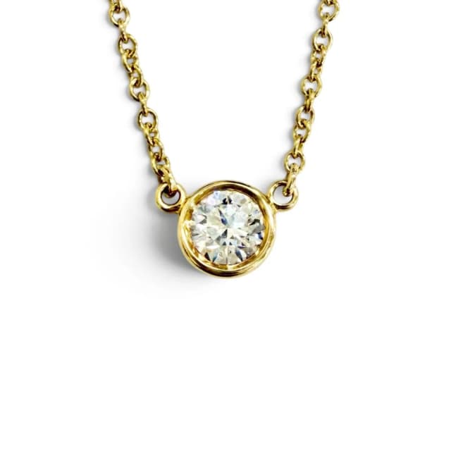 Tiffany & Co. by the Yard 1 P Diamond Pendant 750 Yellow Gold in Yellow from The Reluxe, photo 1 of 1