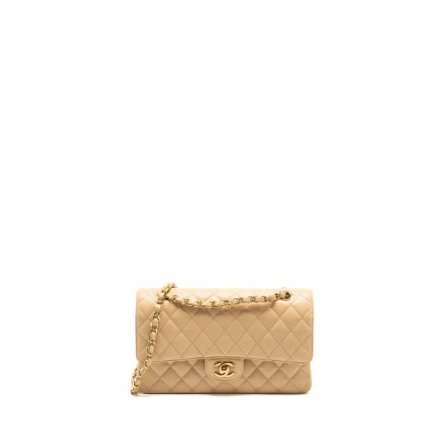 Chanel Medium Classic Double Flap Bag Caviar Beige GHW in Beige Caviar leather from EMIER, photo 1 of 1