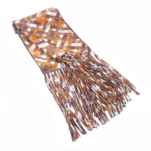 Hermès Stole Scarf Brown in Brown Silk from The Reluxe, photo 1 of 1