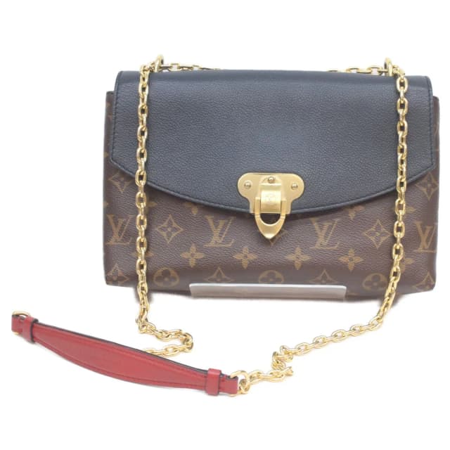 Louis Vuitton Monogram Taurillon Noir Saint Placide Shoulder Bag in Black Coated canvas from The Reluxe, photo 1 of 1