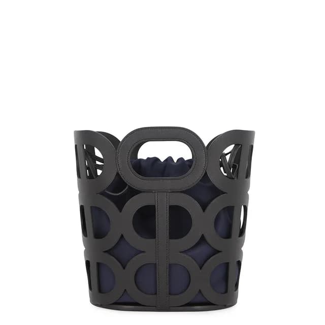 Hermès Handbag Chaine D'Ancre Black Navy Vo Madame Silk in Black Silk from The Reluxe, photo 1 of 1