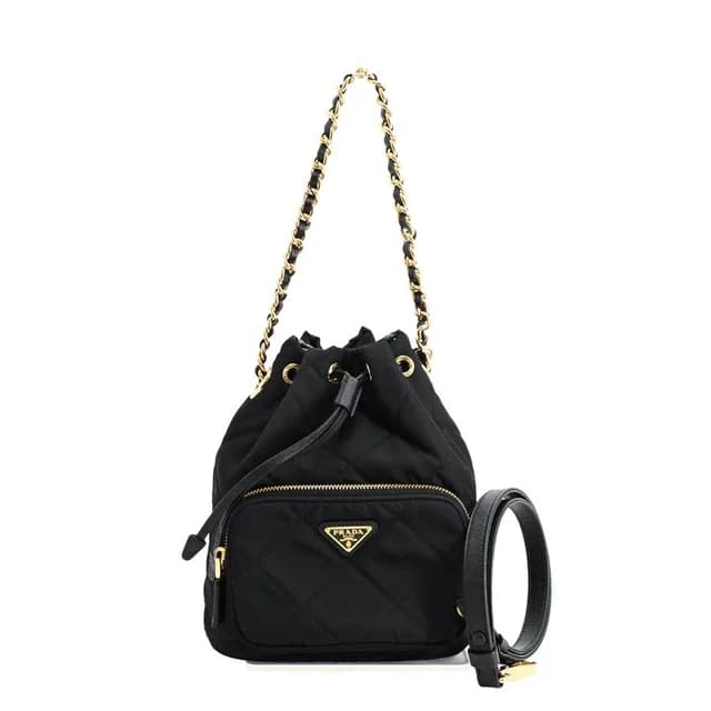 Prada Duet Re-Nylon Bucket Bag in Nylon from The Reluxe, photo 1 of 1