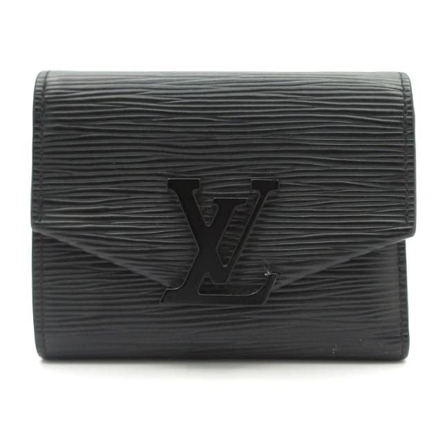 Louis Vuitton Trifold Wallet Epi Portefeuille Victorine Noir Leather Cowhide in Black Leather from The Reluxe, photo 1 of 1