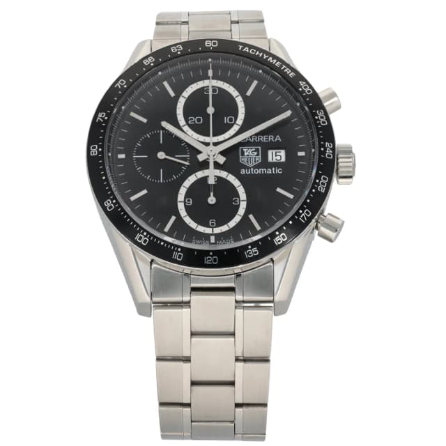 TAG Heuer Carrera CV2010-3 42mm Stainless Steel Watch from H&T, photo 1 of 1