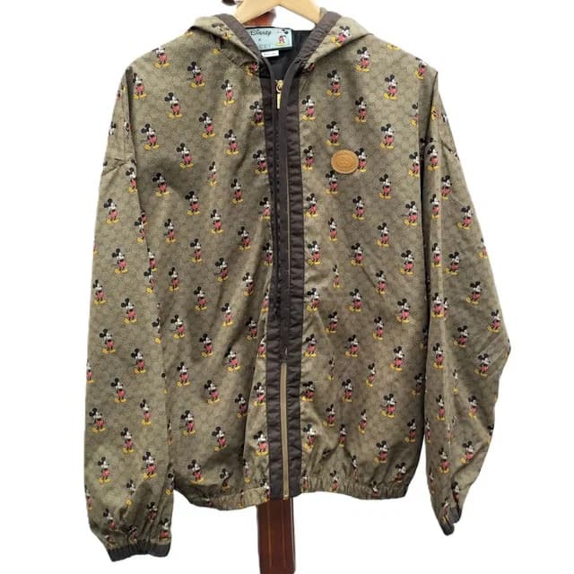 Gucci Jacket Mickey Mouse S Brown in Brown Nylon from The Reluxe, photo 1 of 1
