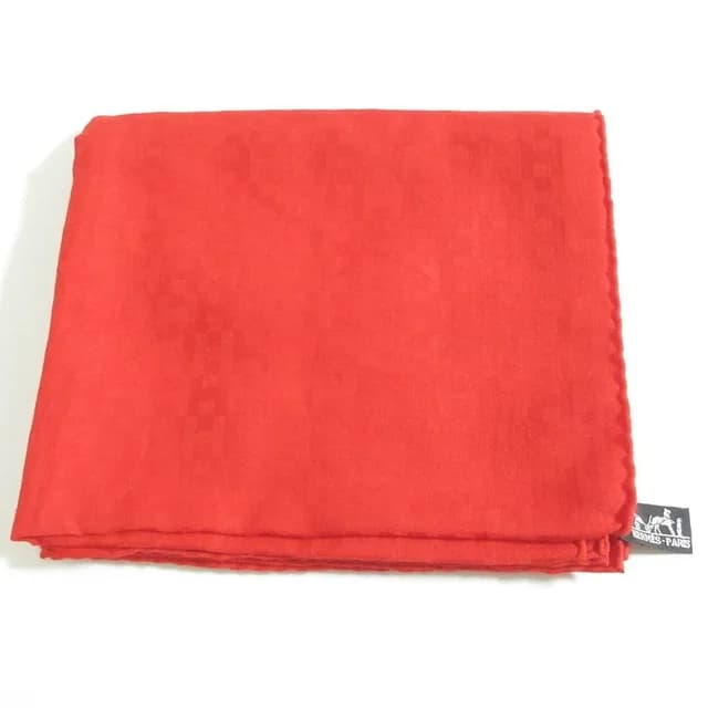 Hermès H Logo Jacquard Cashmere Silk Shawl Scarf in Silk from The Reluxe, photo 1 of 1