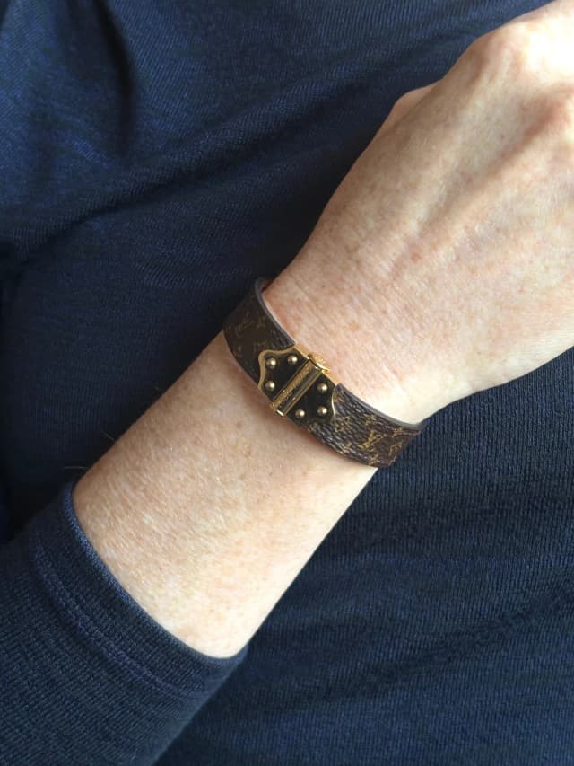 Woodlands Louis Vuitton Spirit Nano Monogram Bracelet (Pre-Owned) in Calfskin from Garmentory, photo 1 of 1