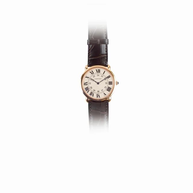 Cartier Rhonde Louis 36mm Watch in Leather from The Purse Affair, photo 1 of 1