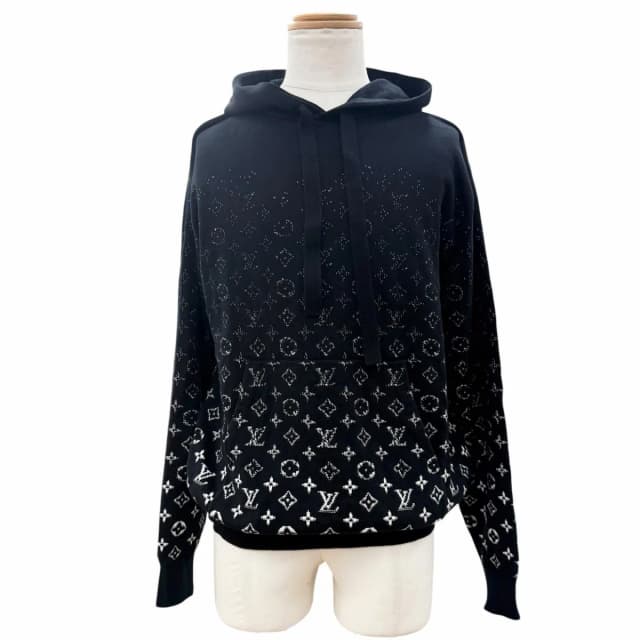 Louis Vuitton 100% Cotton Monogram Gradient Pullover Hoodie Black in Black from The Reluxe, photo 1 of 1