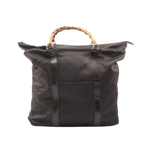 Gucci Tote Bag Bamboo 002 Dark Brown Nylon Leather in Brown Nylon from The Reluxe, photo 1 of 1