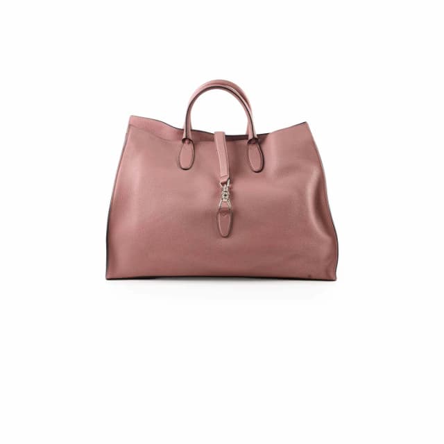 Gucci Large Jackie Soft Tote Dark Rose in Pink Leather from The Purse Affair, photo 1 of 1