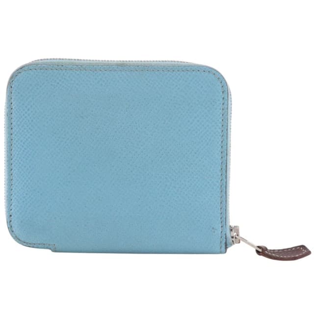 Hermès Compact Silk in Blue Calfskin from The Reluxe, photo 1 of 1