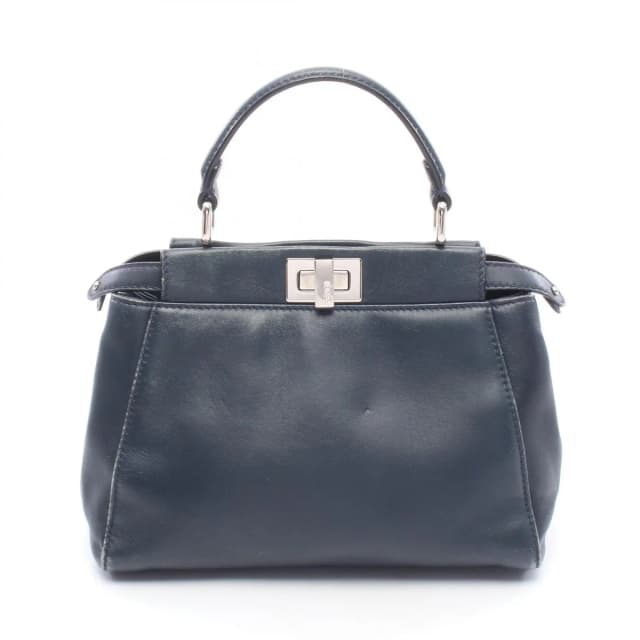 Fendi Handbag Mini Peekaboo Navy Leather in Navy Leather from The Reluxe, photo 1 of 1