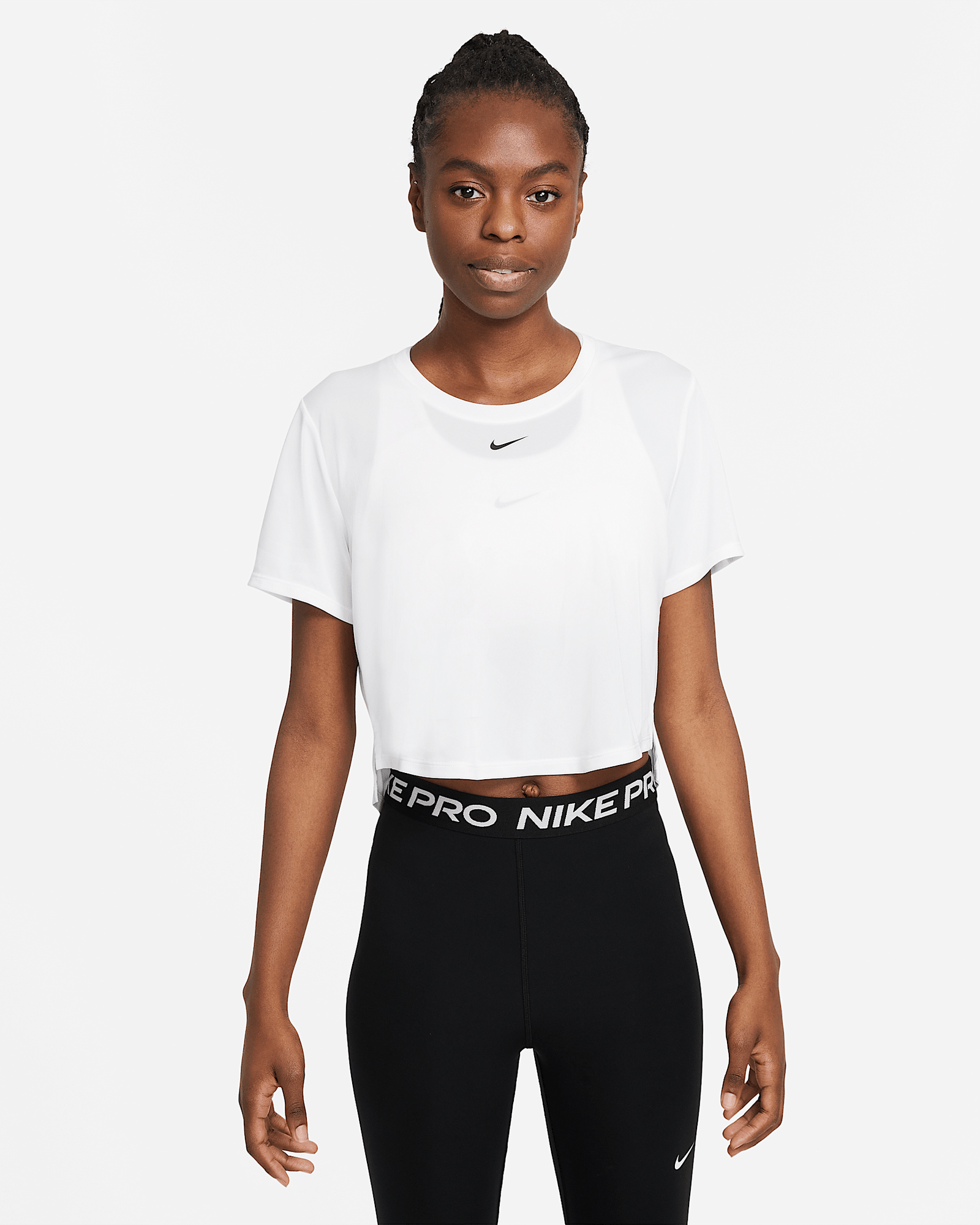 Nike Dri-FIT One in White/Black, image 1 of 1 from Nike
