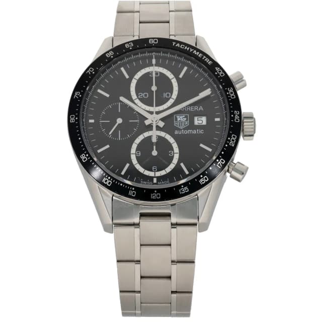 TAG Heuer Carrera CV2010 41mm Stainless Steel Watch from H&T, photo 1 of 1