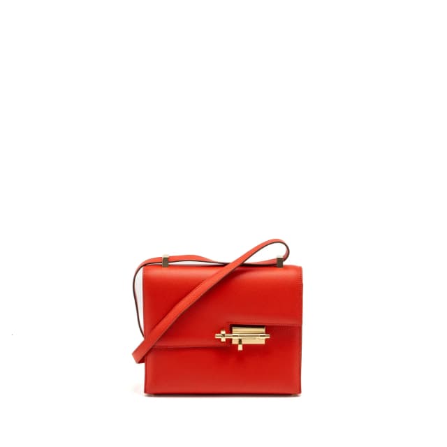 Hermès Verrou 21 Epsom S3 Rouge de Coeur LGHW Stamp D in Red Epsom leather from EMIER, photo 1 of 1