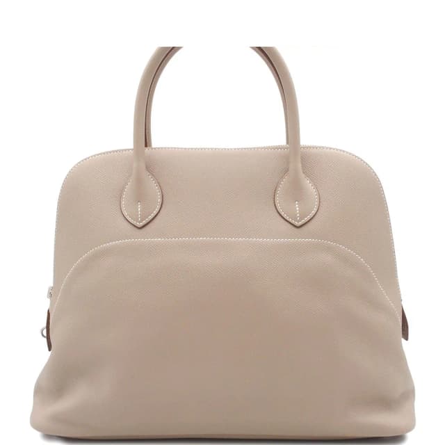 Hermès Bolide 35 Relax Argil Silver Epsom Handbag in Silver Epsom leather from The Reluxe, photo 1 of 1