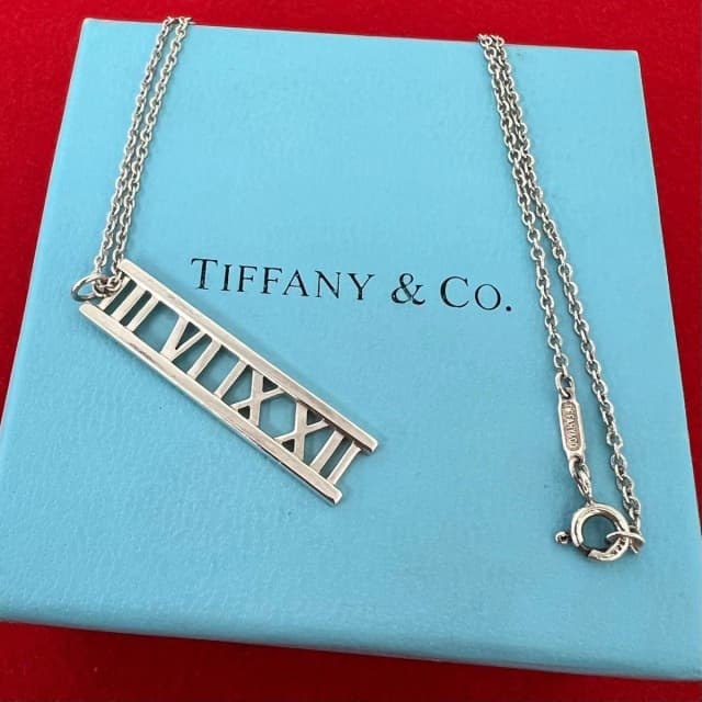 Tiffany & Co. Vintage Atlas Bar Necklace 925 Sterling Silver in Silver from The Reluxe, photo 1 of 1