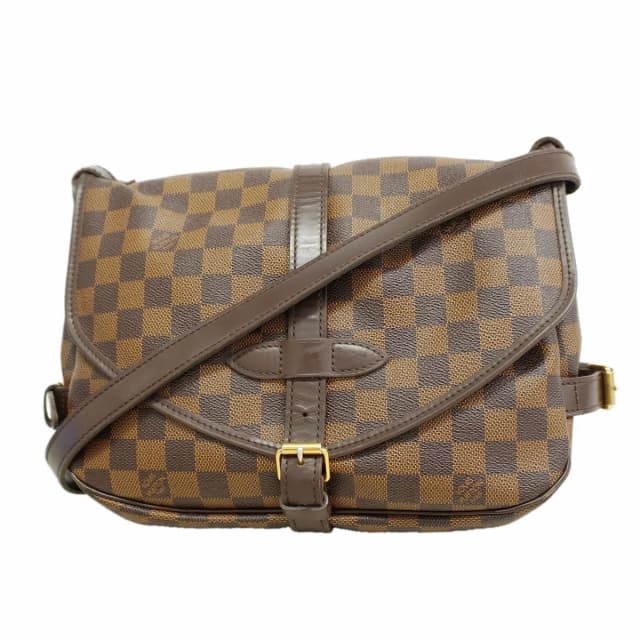 Louis Vuitton Shoulder Bag Damier Saumur 30 Ebene in Brown from The Reluxe, photo 1 of 1
