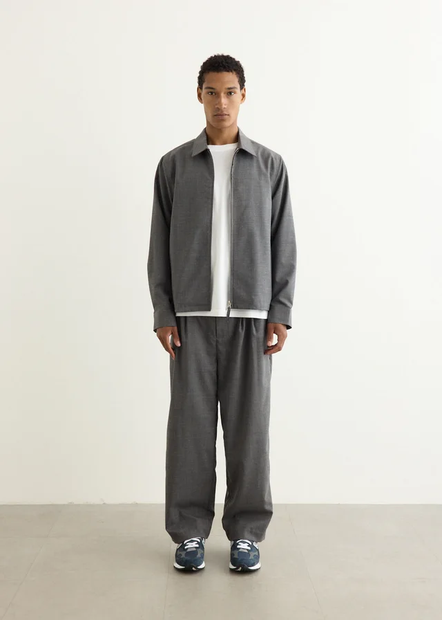 Incu Collection Erasure Tailored Jacket in CHARCOAL STRIPE, image 1 of 1 from Incu