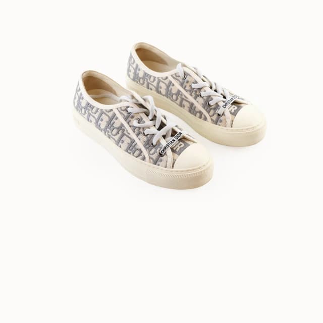 Walk'n'Dior Sneakers Oblique Canvas Grey in Grey Canvas from The Purse Affair, photo 1 of 1