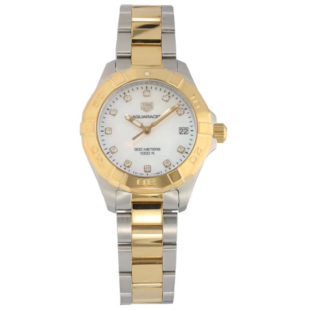 TAG Heuer Aquaracer WBD1322 32mm Bi-Colour Watch from H&T, photo 1 of 1
