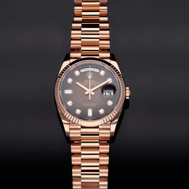 Rolex Day-Date 128235 36mm Gold Watch in Gold from H&T, photo 1 of 1