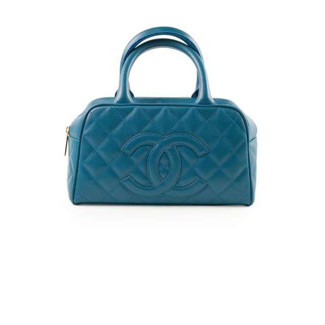 Chanel Bowling Bag Caviar Blue in Blue Caviar leather from The Purse Affair, photo 1 of 1
