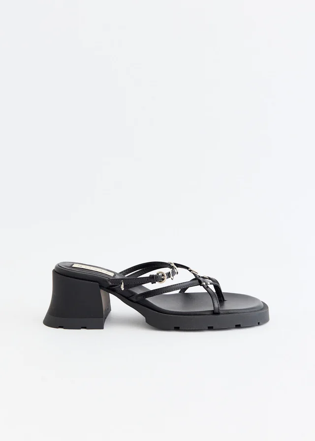 Miista Jaslene Sandals in Black, image 1 of 1 from Incu