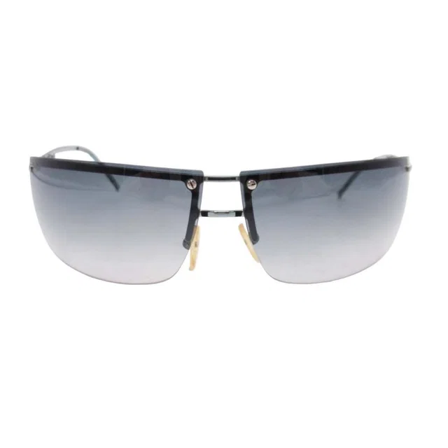Gucci S Rimless Sunglasses Double Bridge Eyewear Gradient Lens Green in Green from The Reluxe, photo 1 of 1