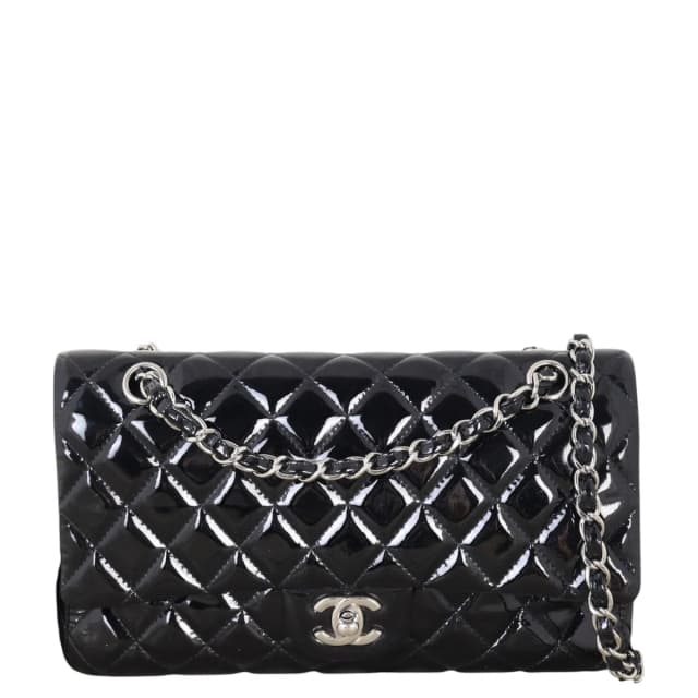 Chanel Classic Double Flap Medium Patent in Patent leather from Luxe.It.Fwd, photo 1 of 1