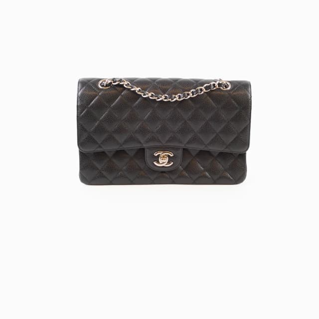 Chanel Medium Classic Double Flap Bag Caviar Black SHW in Black Caviar leather from The Purse Affair, photo 1 of 1