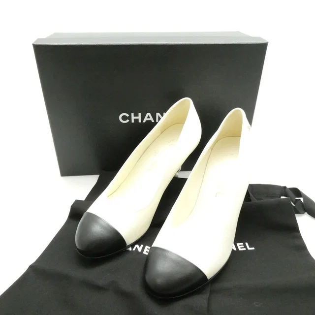 Chanel Pumps Heels Pearl Bicolor from The Reluxe, photo 1 of 1
