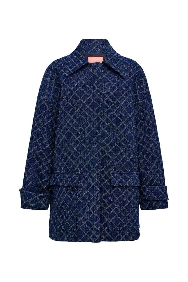 MANNING CARTELL Quilted Denim Bomber in BLUE, image 1 of 1 from Manning Cartell