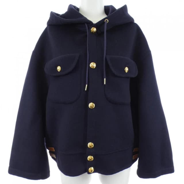 Celine Triomphe Jacket Cashmere Navy in Navy Cashmere from The Reluxe, photo 1 of 1