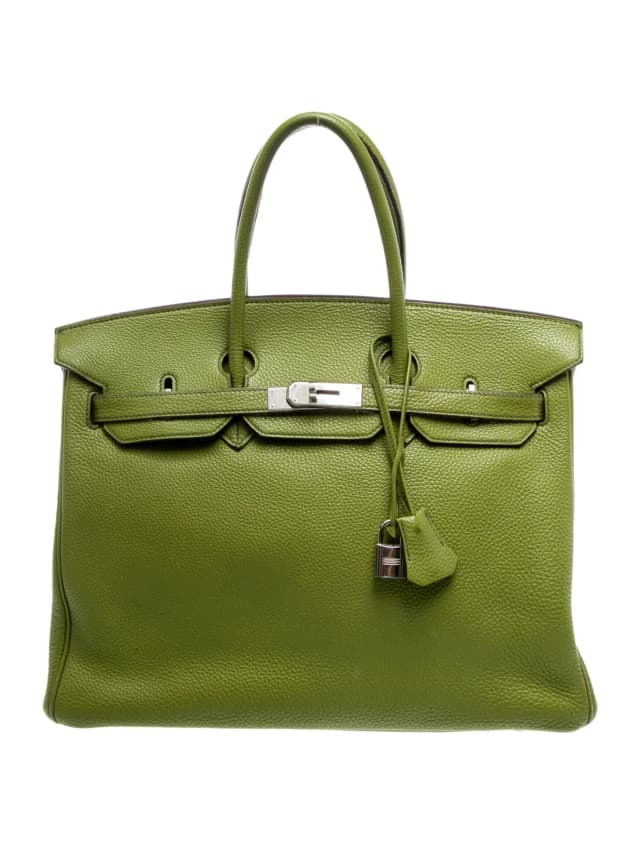 Hermès Top Handle Other bag in Green Togo leather from The RealReal, photo 1 of 1