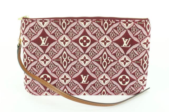 Louis Vuitton Bordeaux Monogram Since 1854 Neverfull Pochette MM or GM in Burgundy Canvas from Bagriculture, photo 1 of 1