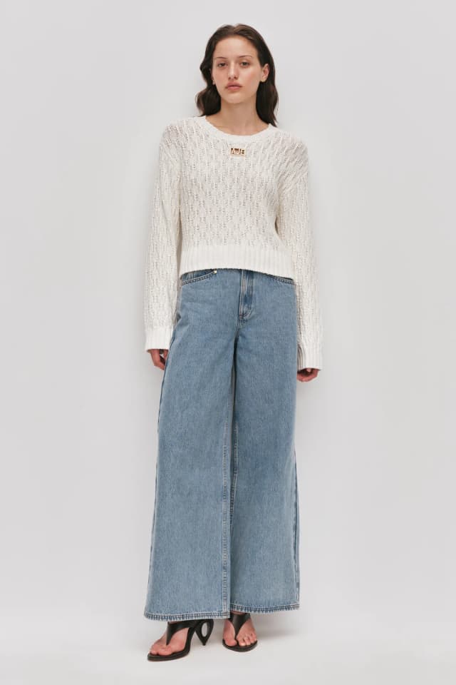 AJE Venus Knit Jumper in IVORY, image 1 of 1 from Aje