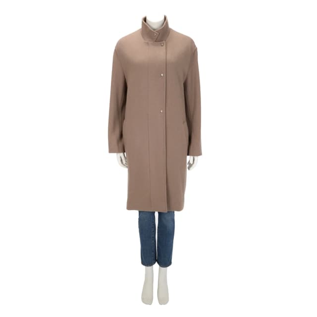 Hermès Long Coat FR 40 in Etoupe Cashmere from Blue Spinach, photo 1 of 1