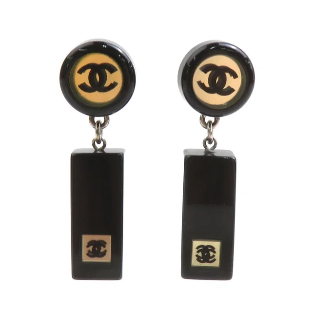 Chanel Earrings CC Logo in Resin from The Reluxe, photo 1 of 1