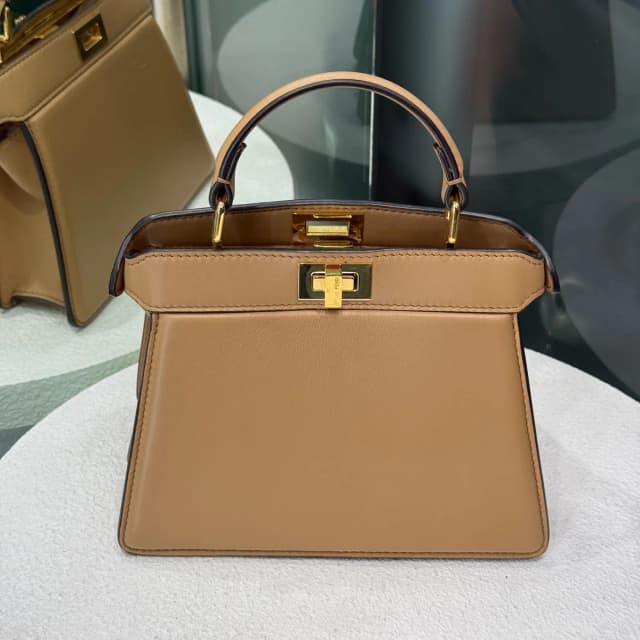 Fendi Peekaboo ISeeU Petit - Camel in Brown Leather from Revivre Luxury Consignment, photo 1 of 1
