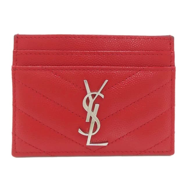 Saint Laurent Cassandra Card Case Leather in Leather from The Reluxe, photo 1 of 1