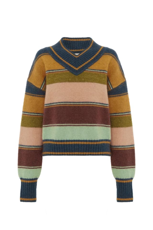 2504 - RESORT 26 DUSK V NECK KNIT, image 1 of 1 from Alemais